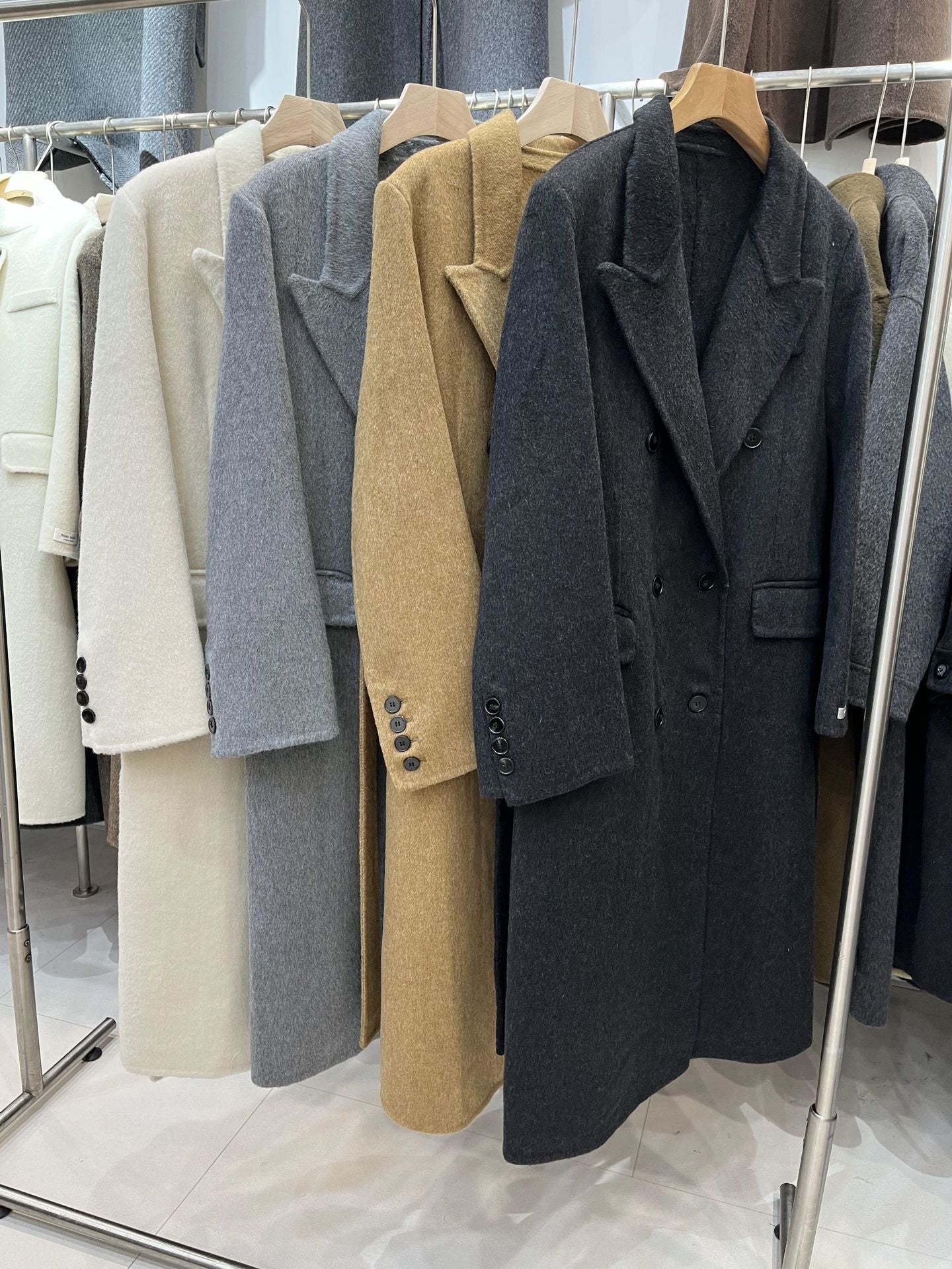 Shoulder Double-sided Wool Overcoat