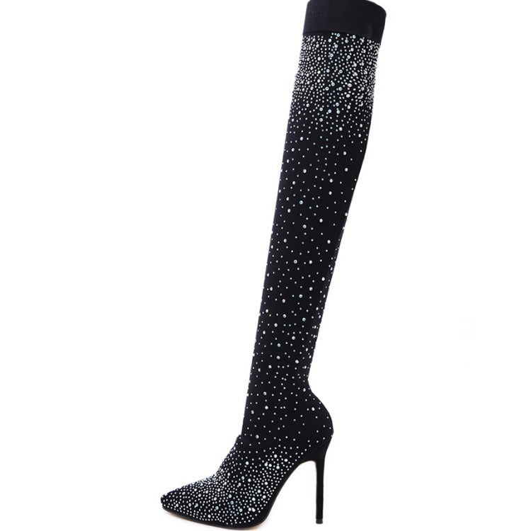 Over The Knee Boots With Pointed Toes
