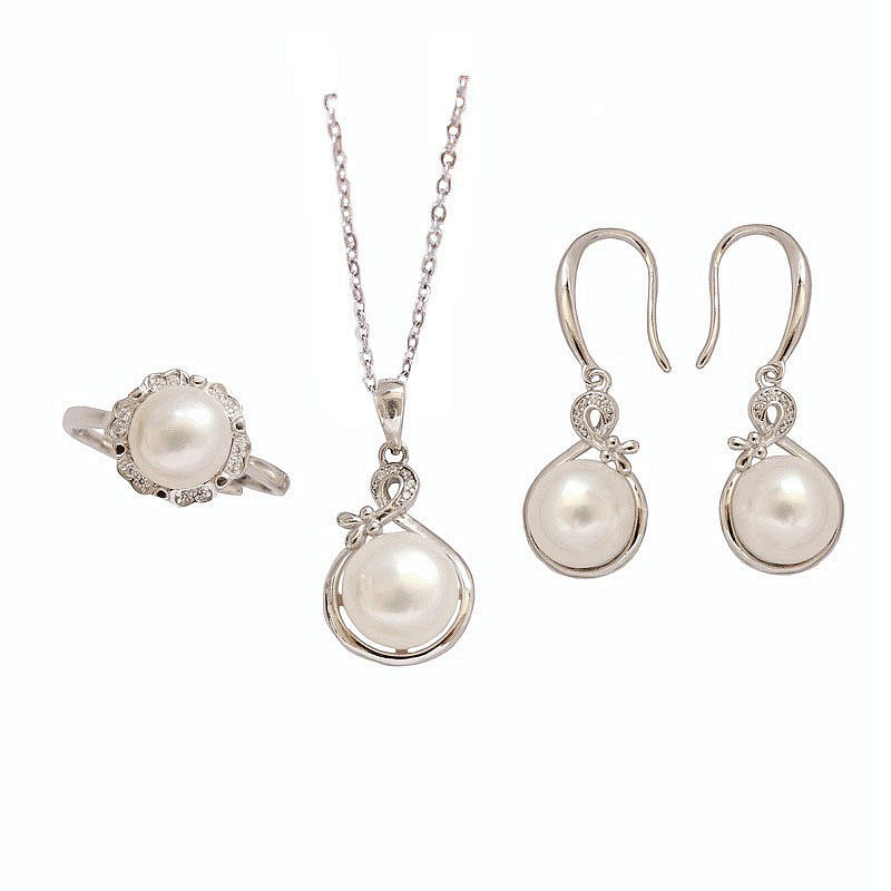 Pearl Set Silver