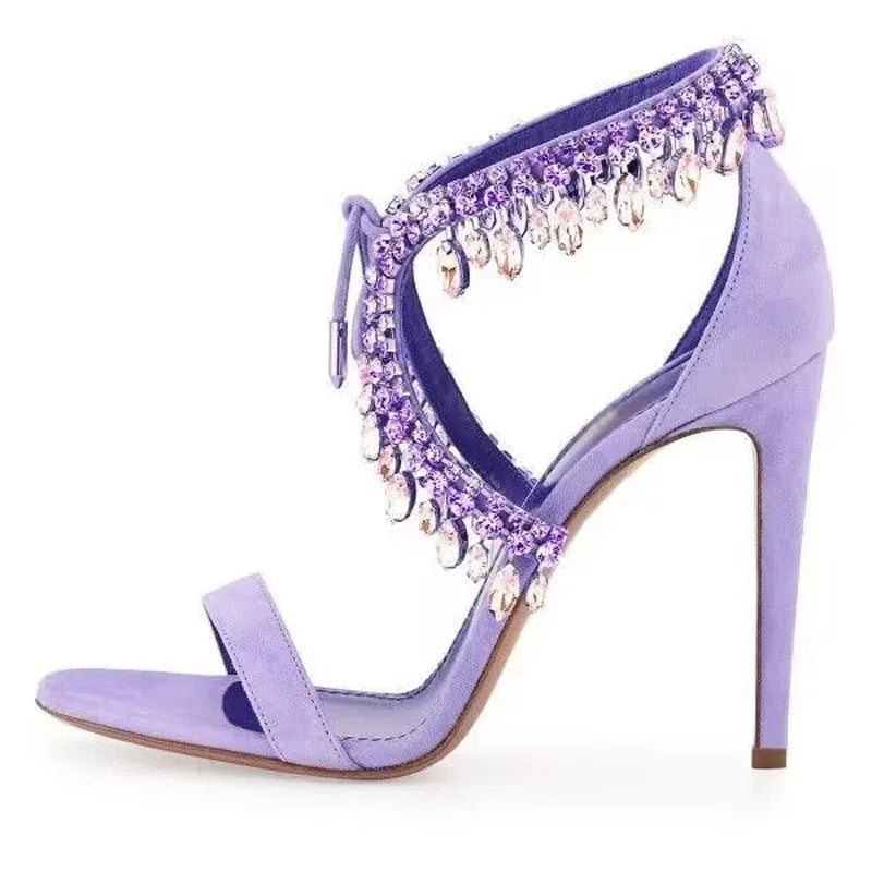 Stiletto Heel Rhinestone Simple Shoes