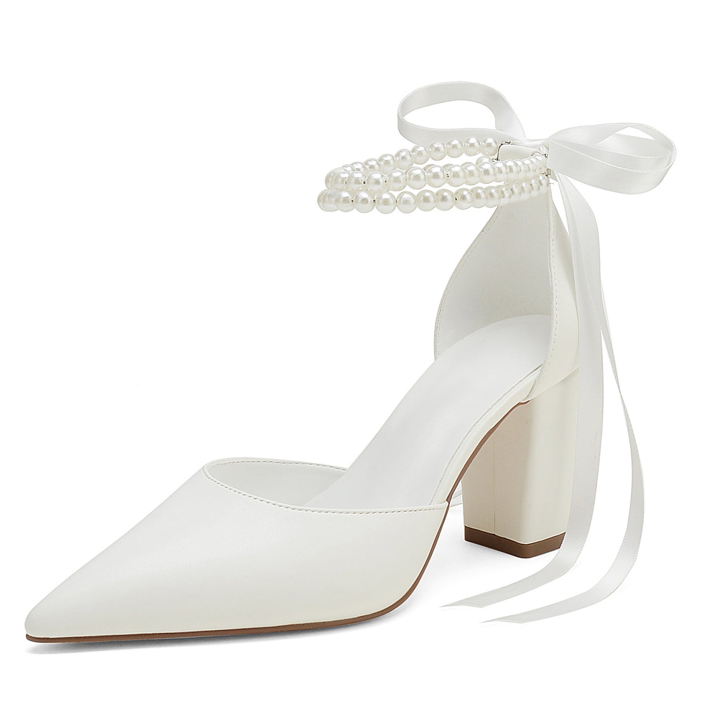 Wedding Pointed Women's Chunky Heel