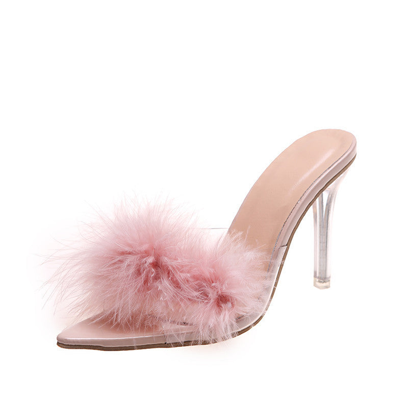 Pointed Toe High Heel Sandals