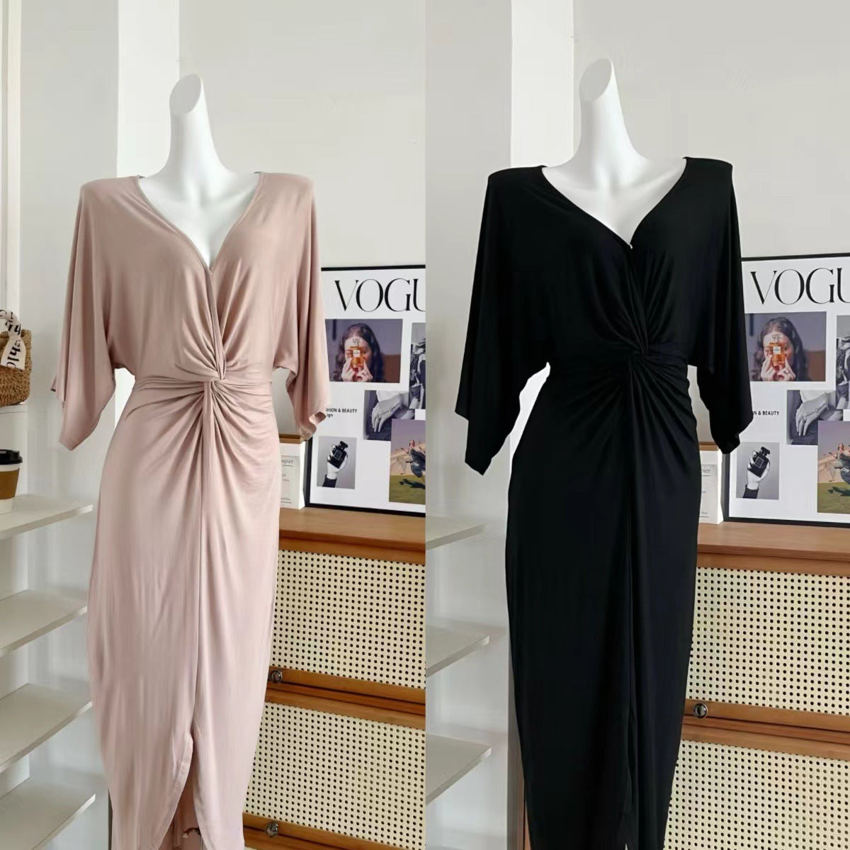 French Elegant Knitted Dress