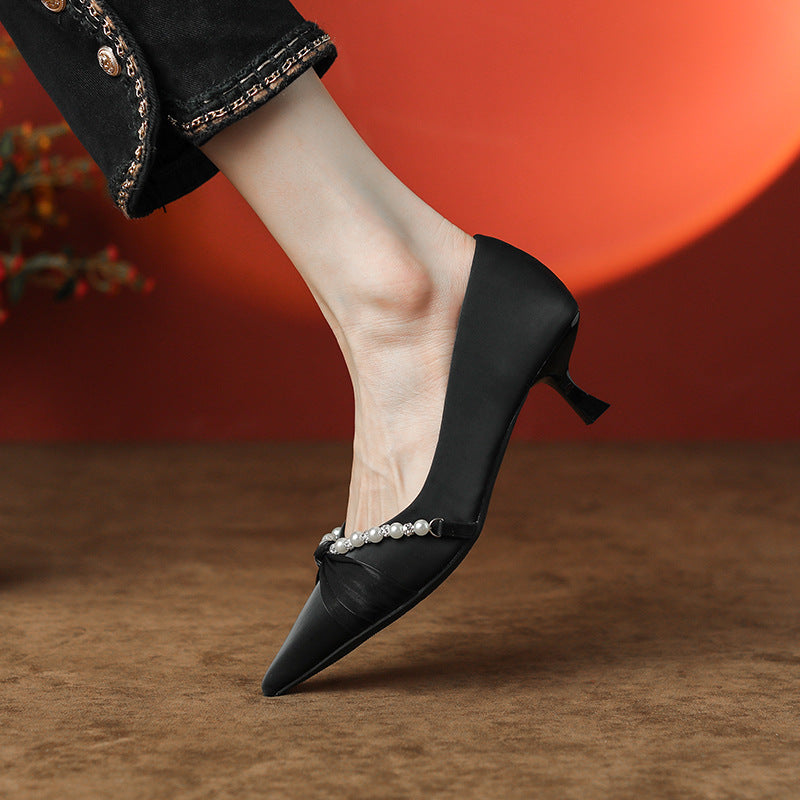 Elegant Satin High Heels