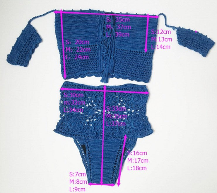 Knitted Swimwear Bikini Set