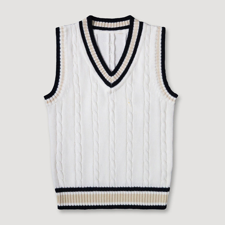 V-neck Woolen Sweater Vest