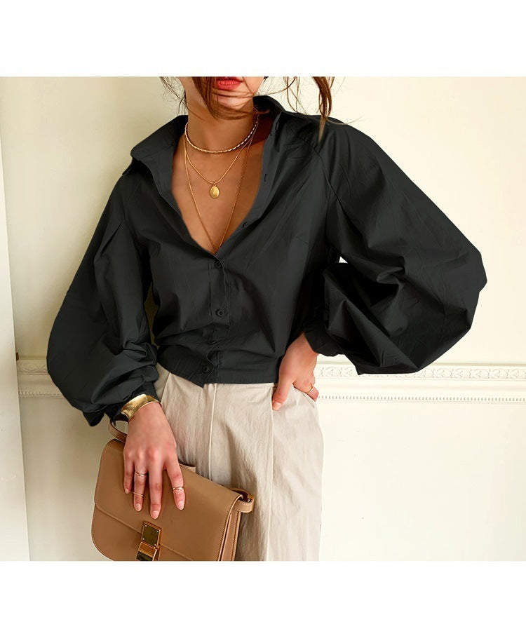 Long-sleeved blouse