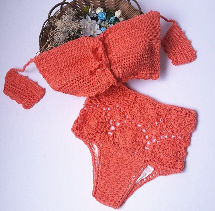 Knitted Swimwear Bikini Set