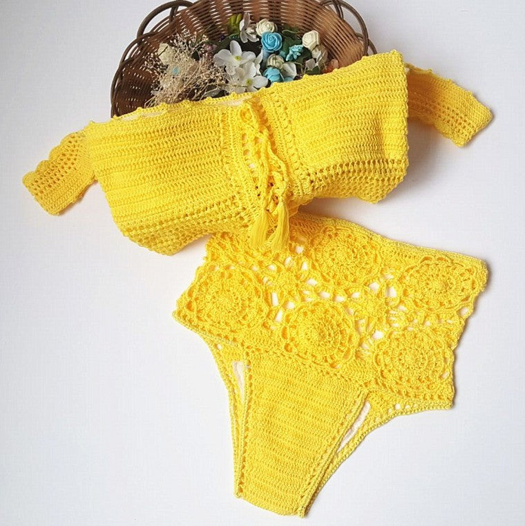 Knitted Swimwear Bikini Set