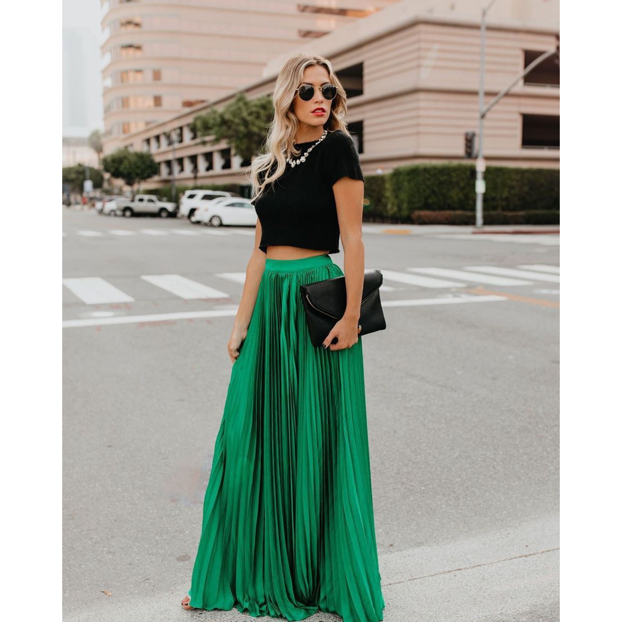 High Waist long skirt
