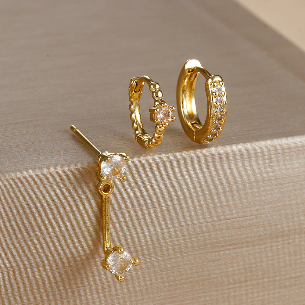 Irregular Diamond Earrings Suit