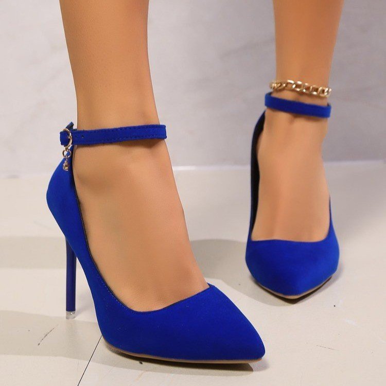 Pointed Toe Buckle High Heels