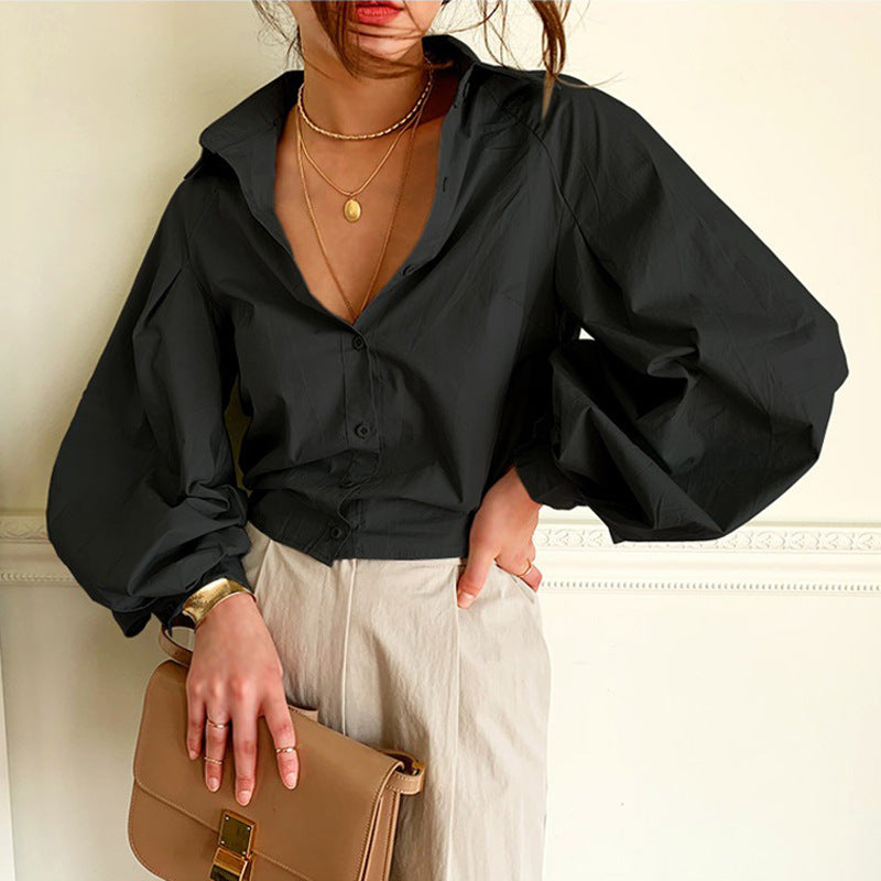 Long-sleeved blouse