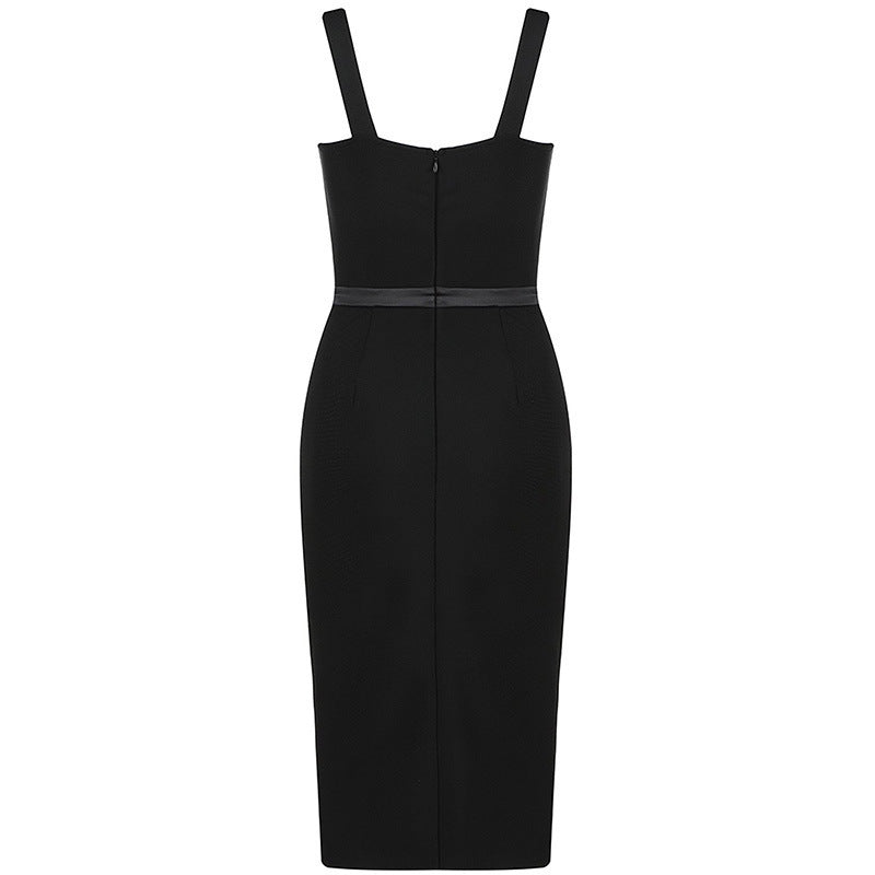 Summer Elegant Black Bandage Dress