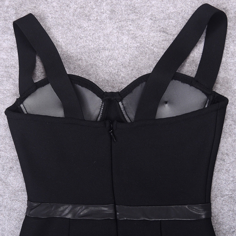 Summer Elegant Black Bandage Dress