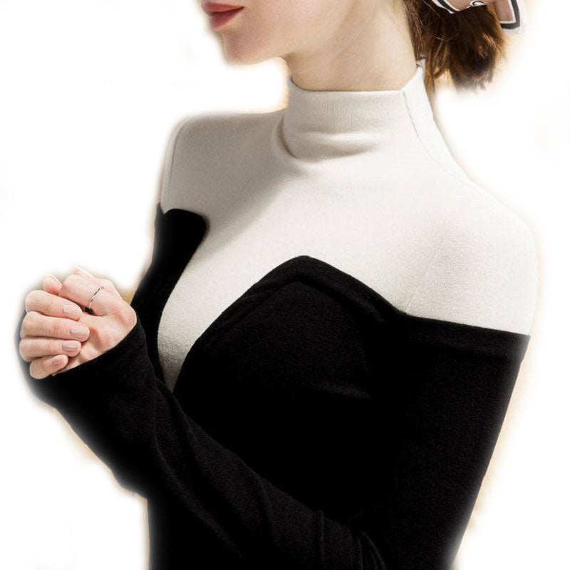 Thickened Slim Fit Long-Sleeved Blouse
