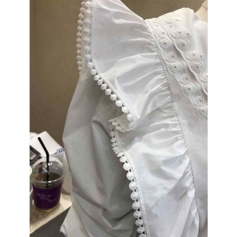 Lace Buttoned Shirt Women