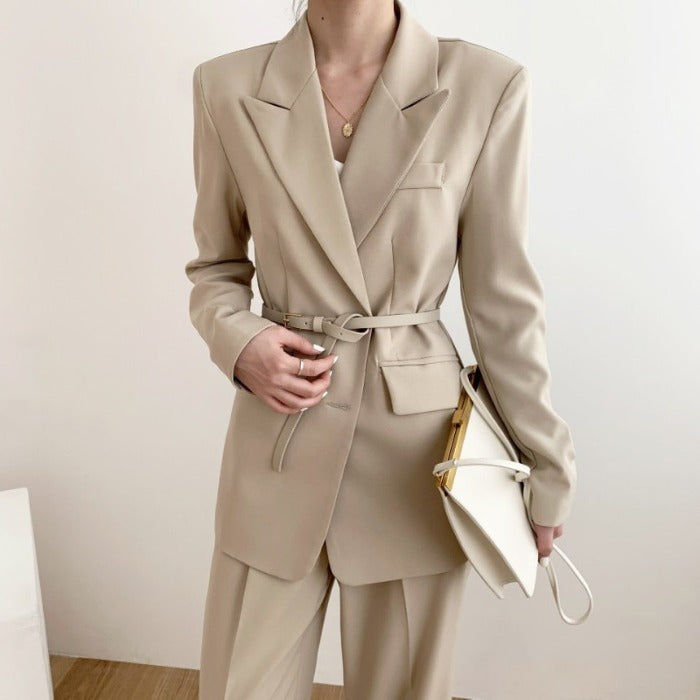 French Suit with Belt
