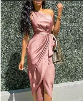 Irregular strap Dress