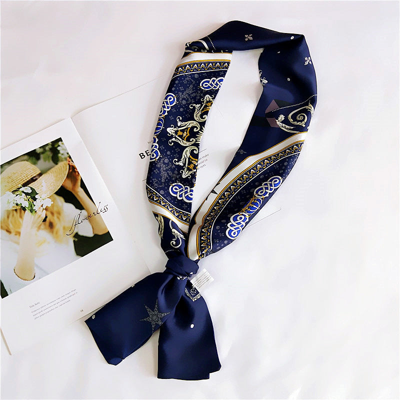 Silk Scarf Long Double-sided