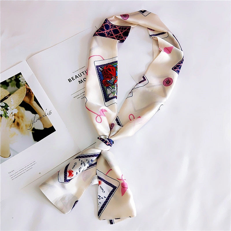 Silk Scarf Long Double-sided
