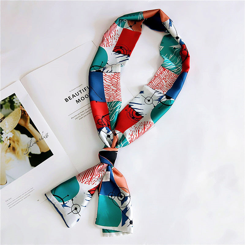 Silk Scarf Long Double-sided