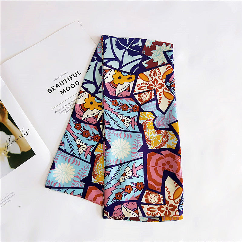 Silk Scarf Long Double-sided