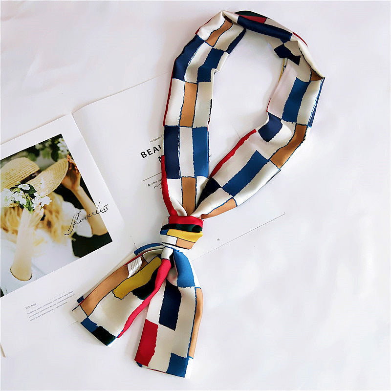 Silk Scarf Long Double-sided