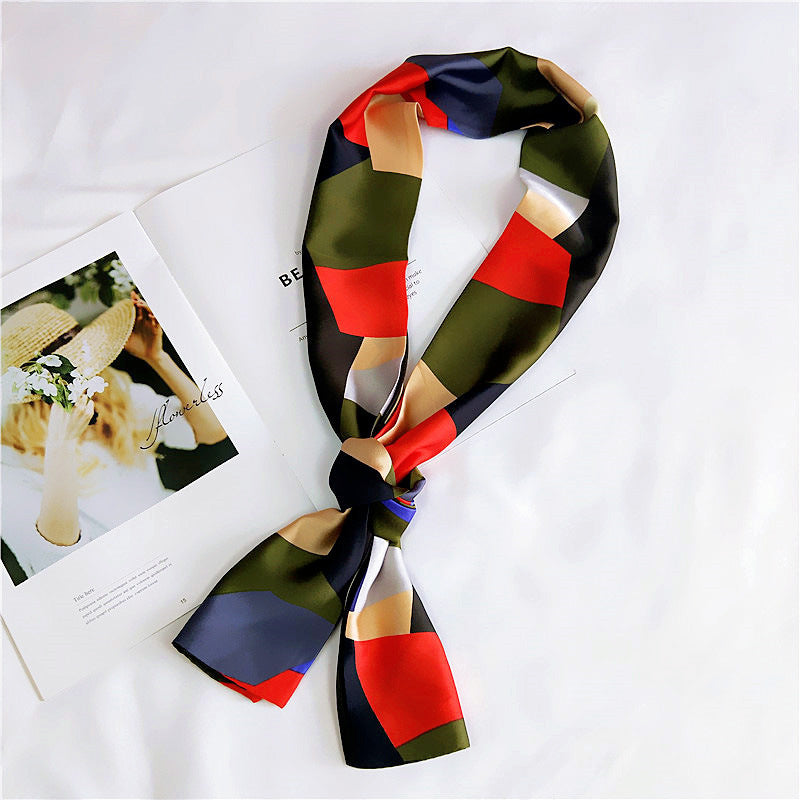 Silk Scarf Long Double-sided