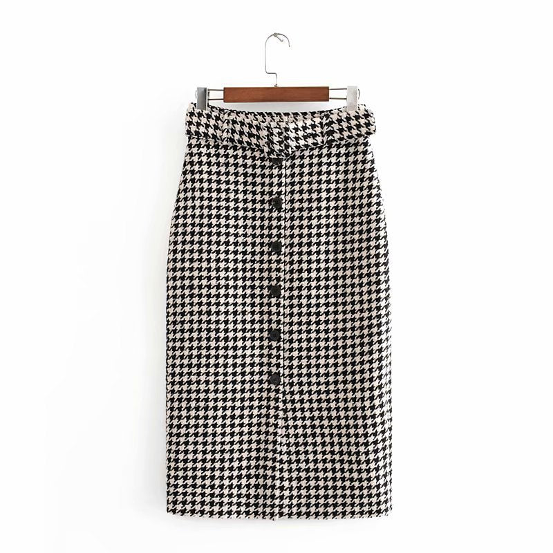 Long squared skirt