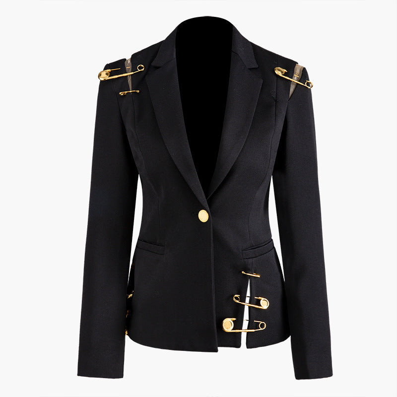 Hollowed-out pin coat