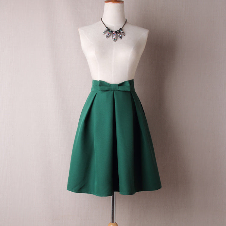 Solid color skirt