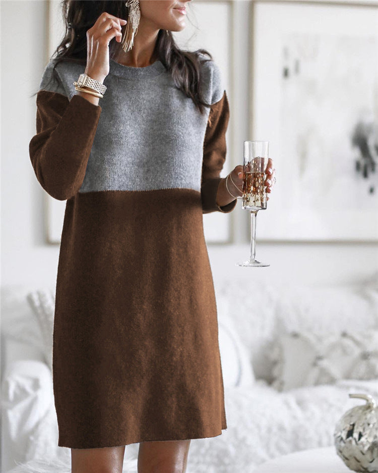 Sweater Round Neck Dress
