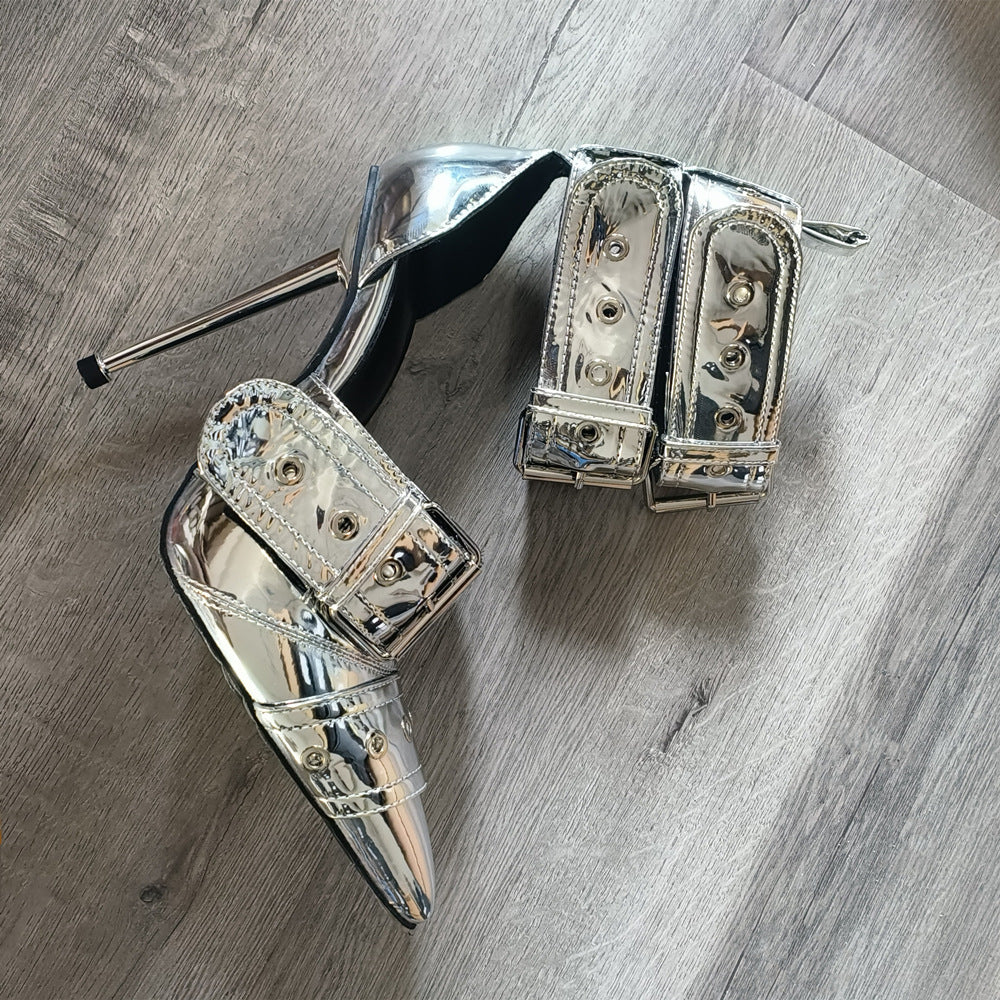Modern Closed Toe High Heel