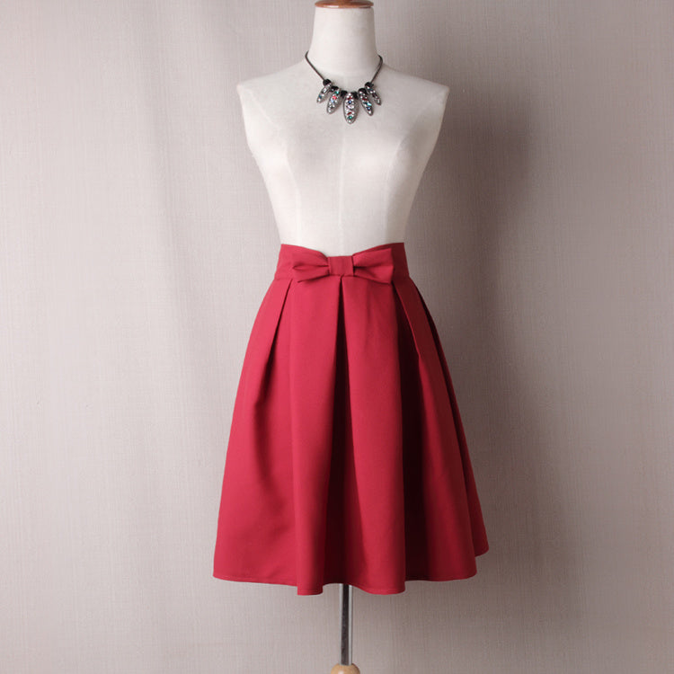 Solid color skirt