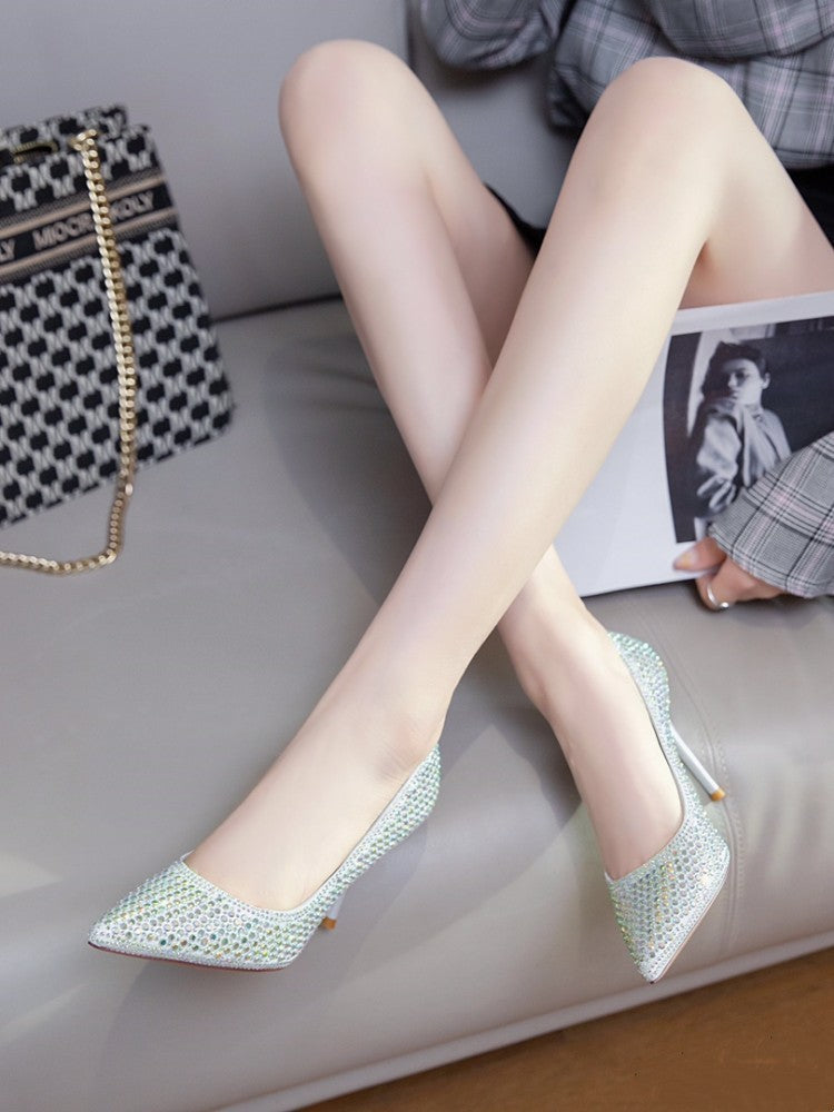 Full Diamond Dress High Heels
