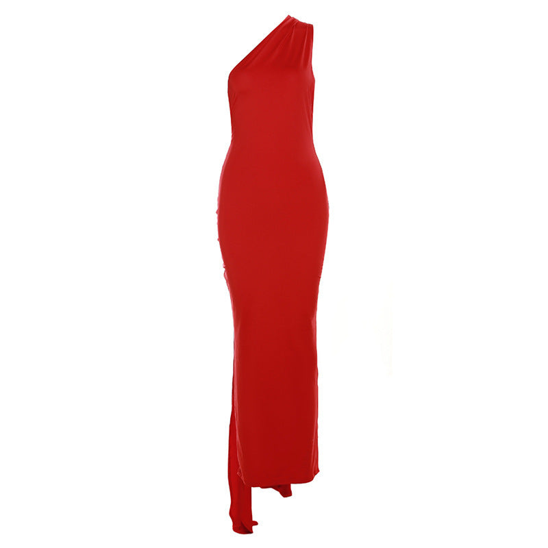 Women's Elegant Halter Sheath Slim Dress