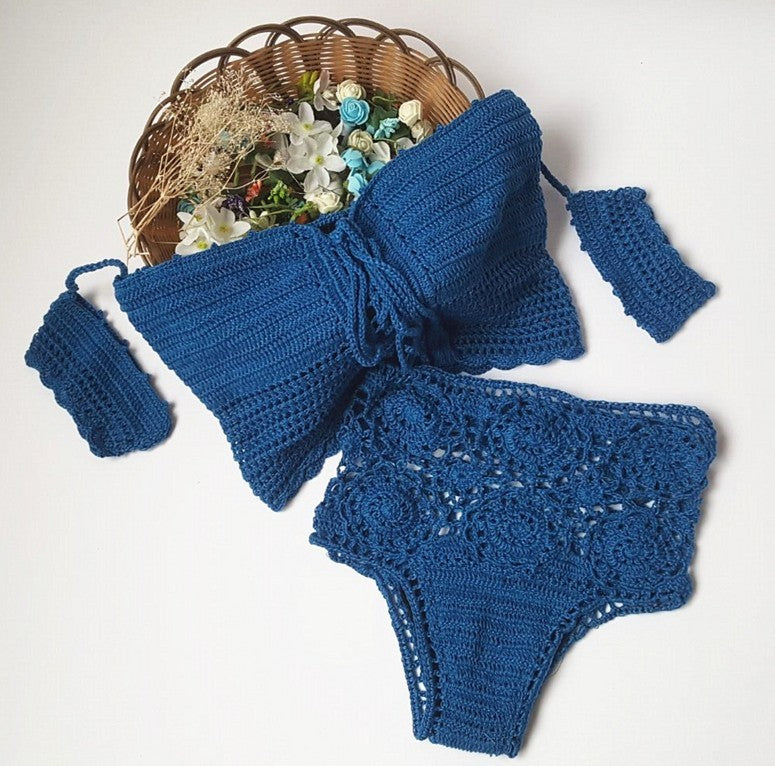 Knitted Swimwear Bikini Set