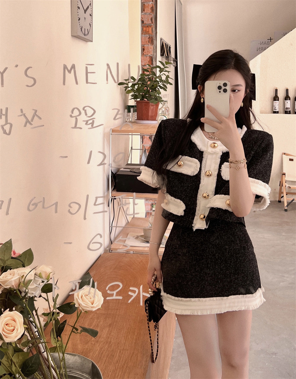 Tassel Waist Skirt Set