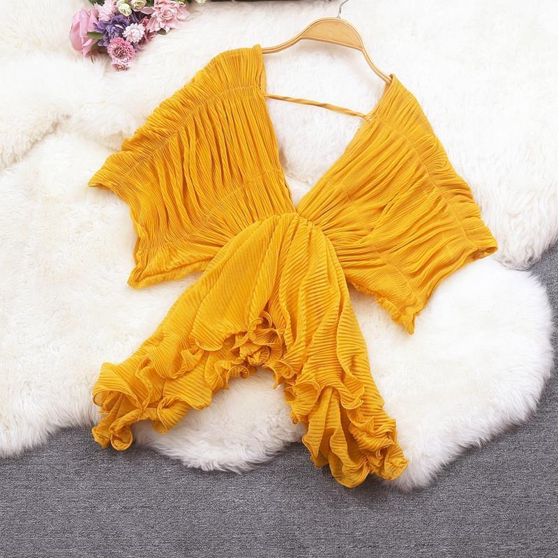 Irregular Chiffon Shirt
