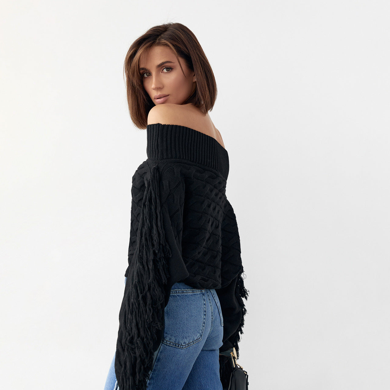 Pure Color Elegant Woolen Sweater