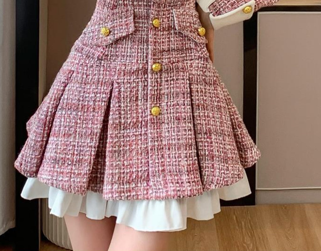 French Classic Coars Dress