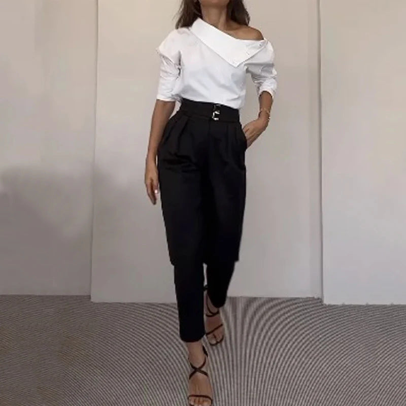 High Collar Blouse