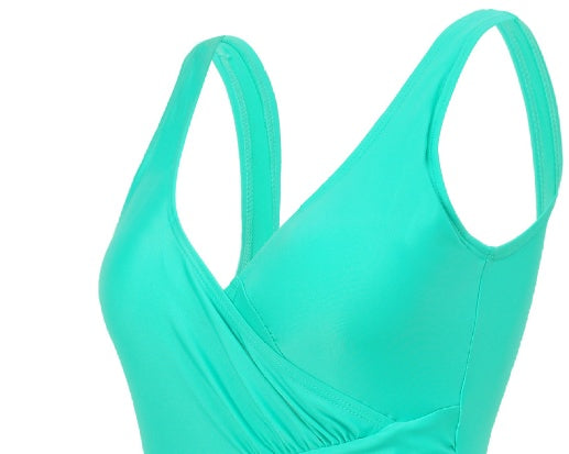 Solid Elegant Swimsuit
