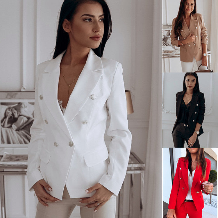 Metal button double breasted Blazer