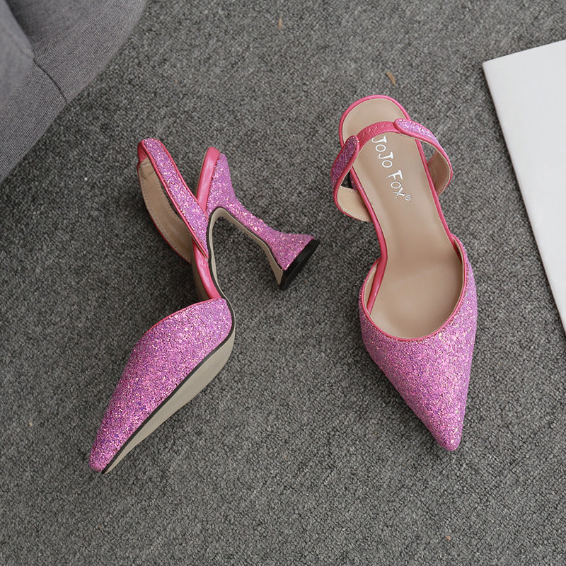 Low cut high heels