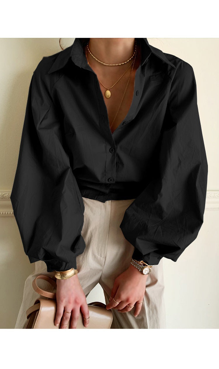 Long-sleeved blouse