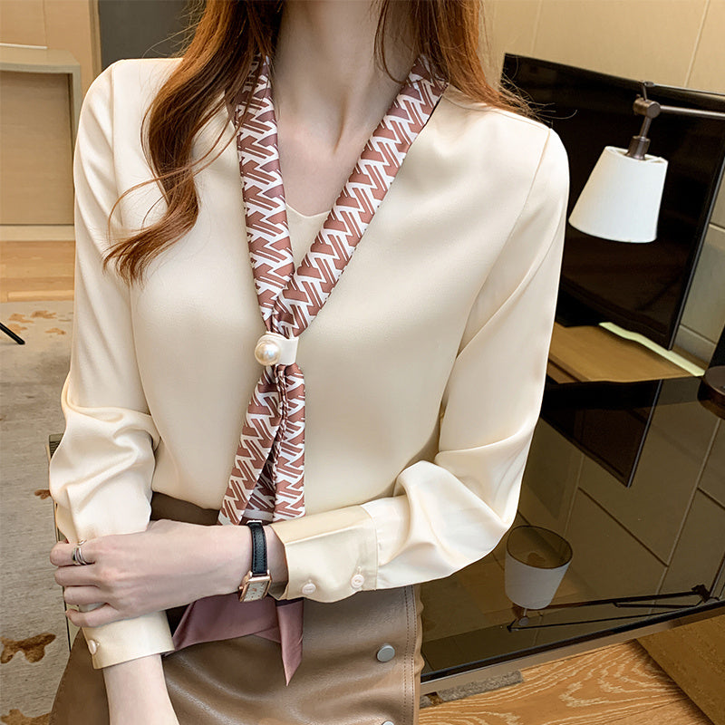 Long Sleeve Chiffon Shirt