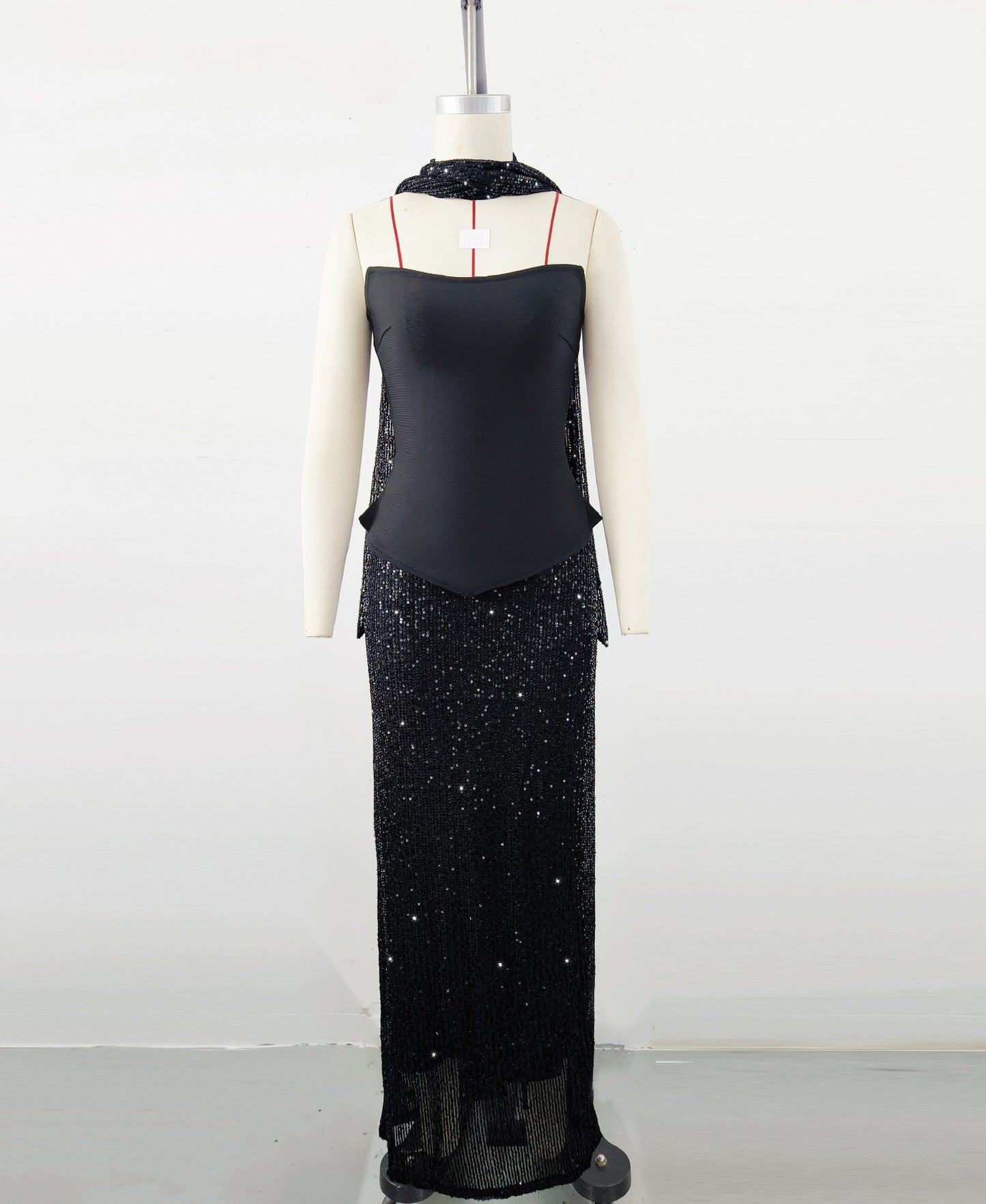 Half-length Sequin Dress
