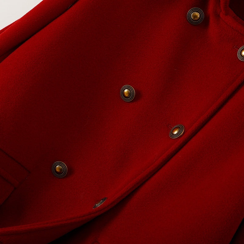 Wool Double Breasted Coat